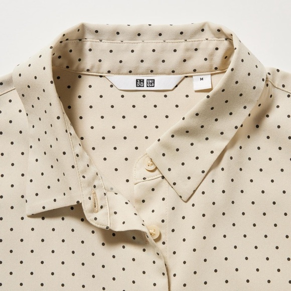 Uniqlo Rayon Printed Long-Sleeve Blouse - Picture 6 of 6
